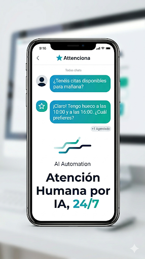 Chat demo Attenciona - Atención humana por IA 24/7